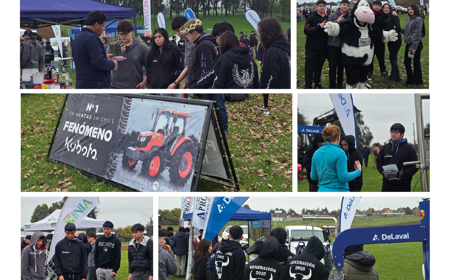Estudiantes y empresas en la Expo Matthei Osorno 2025