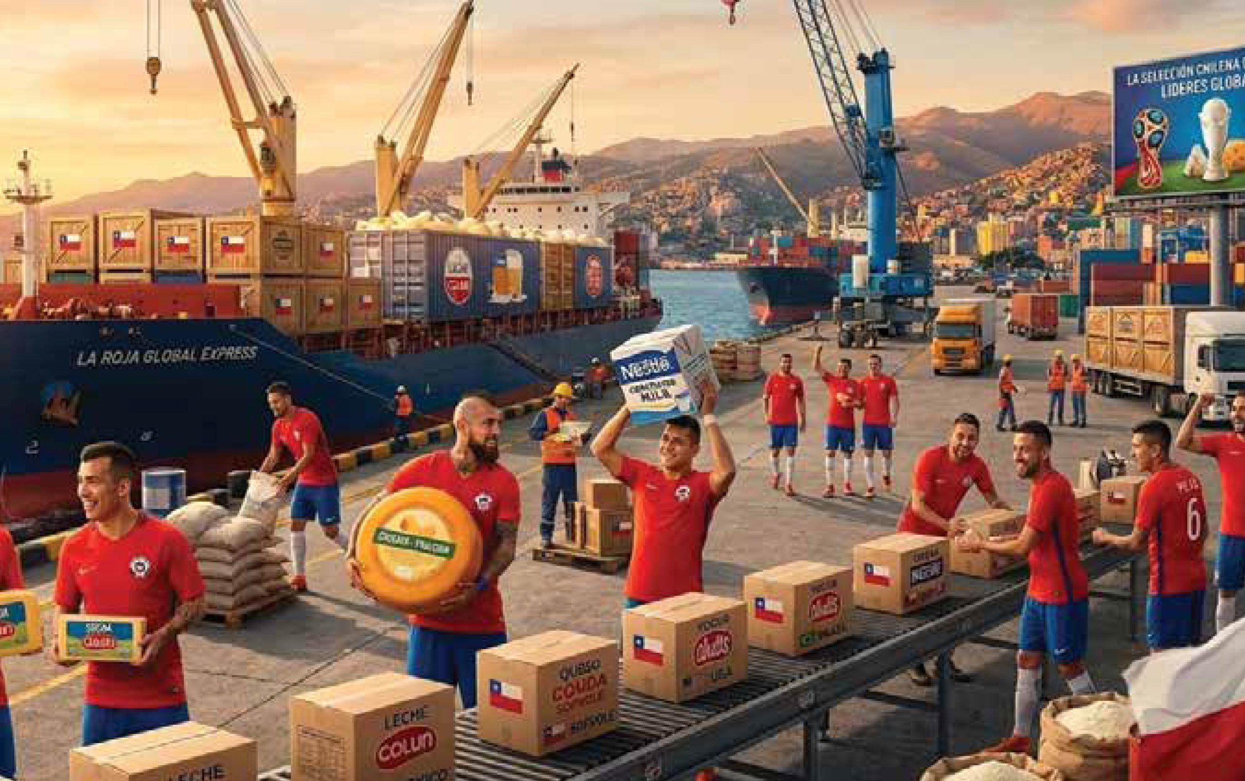 Gráfico de exportaciones de lácteos chilenos por producto en 2025, con participación de leche condensada, LPE y queso Gouda